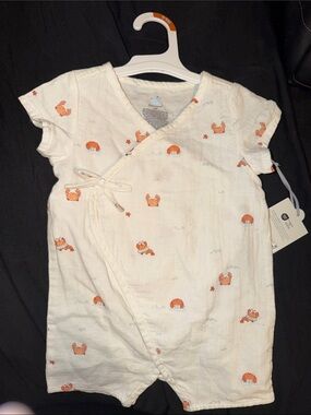 6-9 Month Cloud Island Baby Romper 100% Cotton